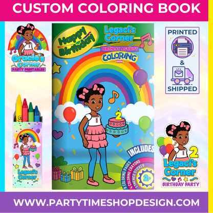 Gracie Corner Inspired Coloring Book